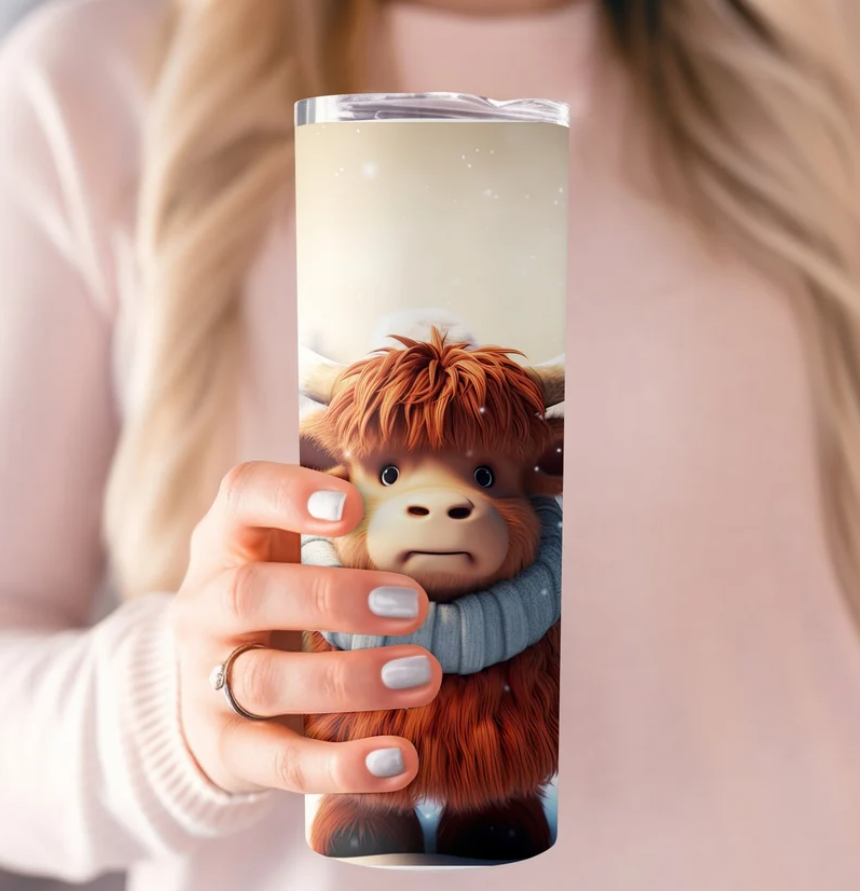 Highland Cow Tumbler 20oz