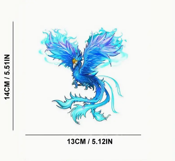 Beautiful Birds Feather Phoenix Wings Decal