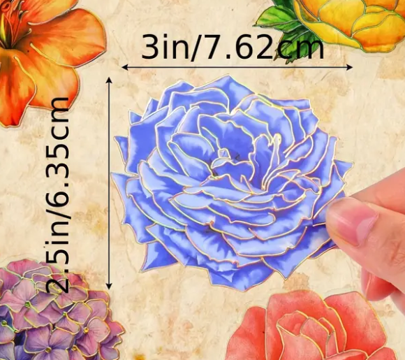 Purple Hydrangea Holographic Decal