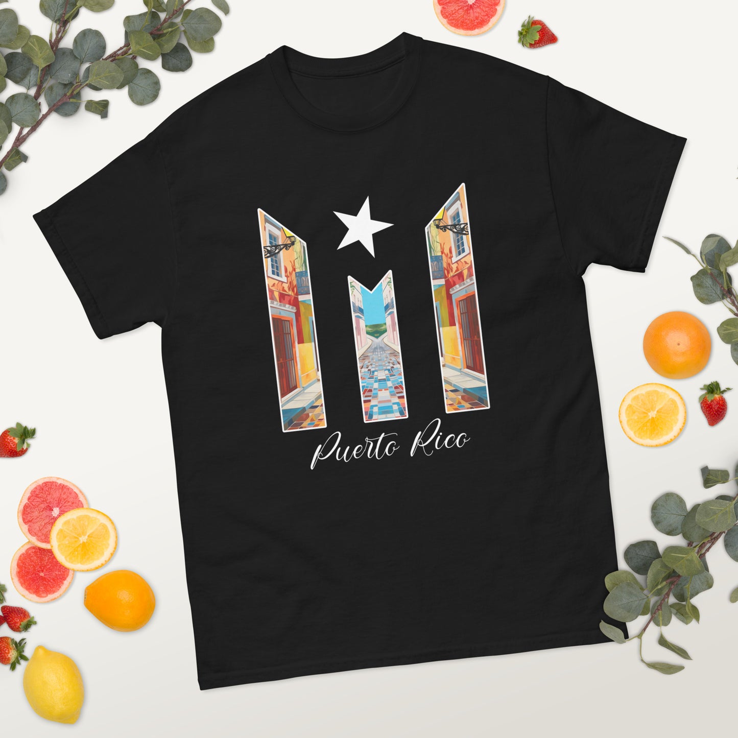 Puerto Rico Bandera Old San Juan Unisex classic tee