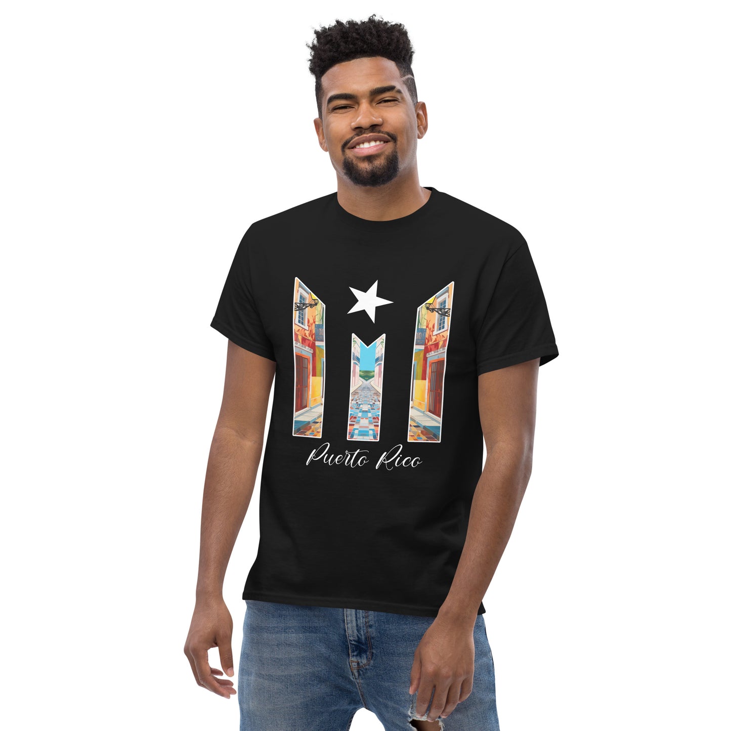 Puerto Rico Bandera Old San Juan Unisex classic tee