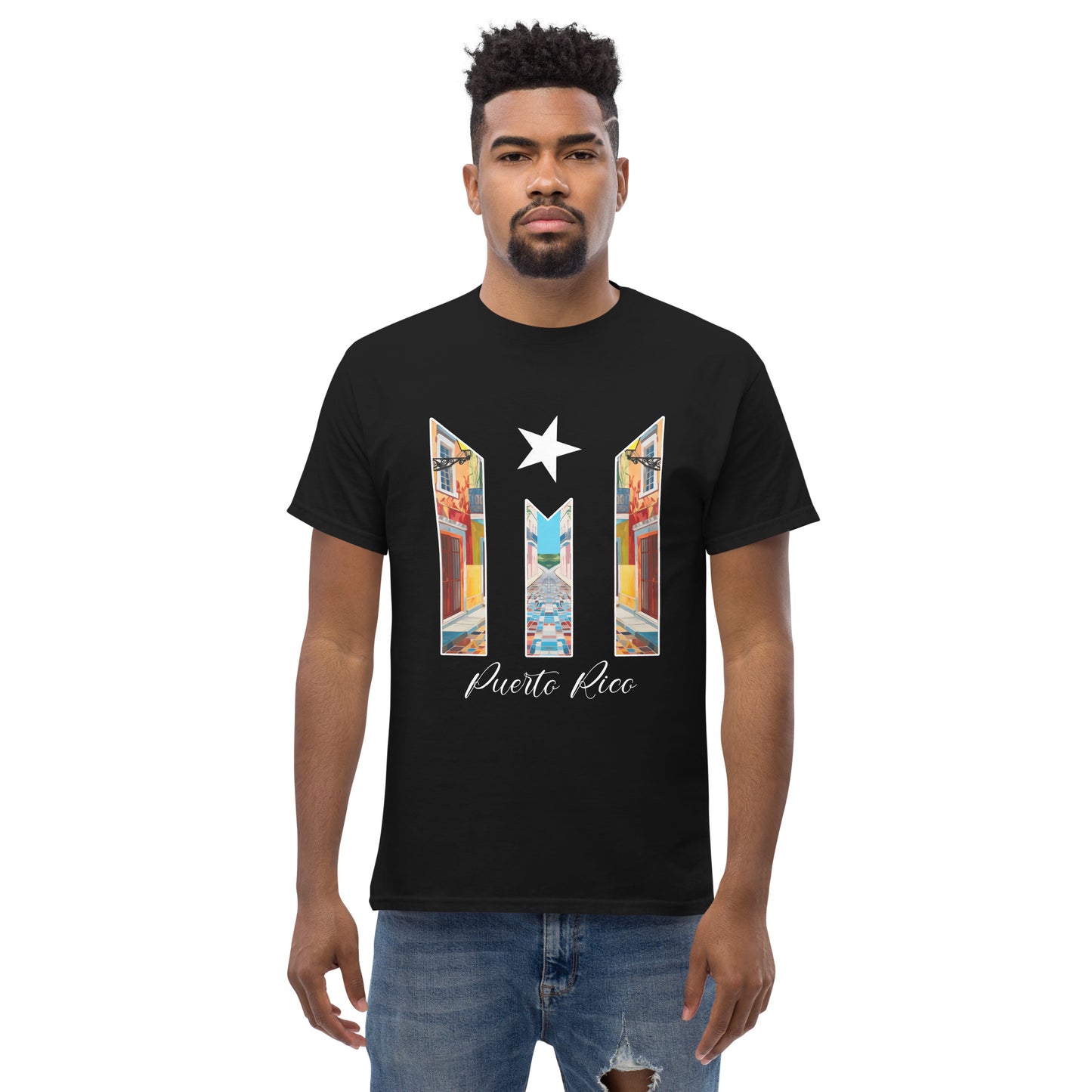 Puerto Rico Bandera Old San Juan Unisex classic tee