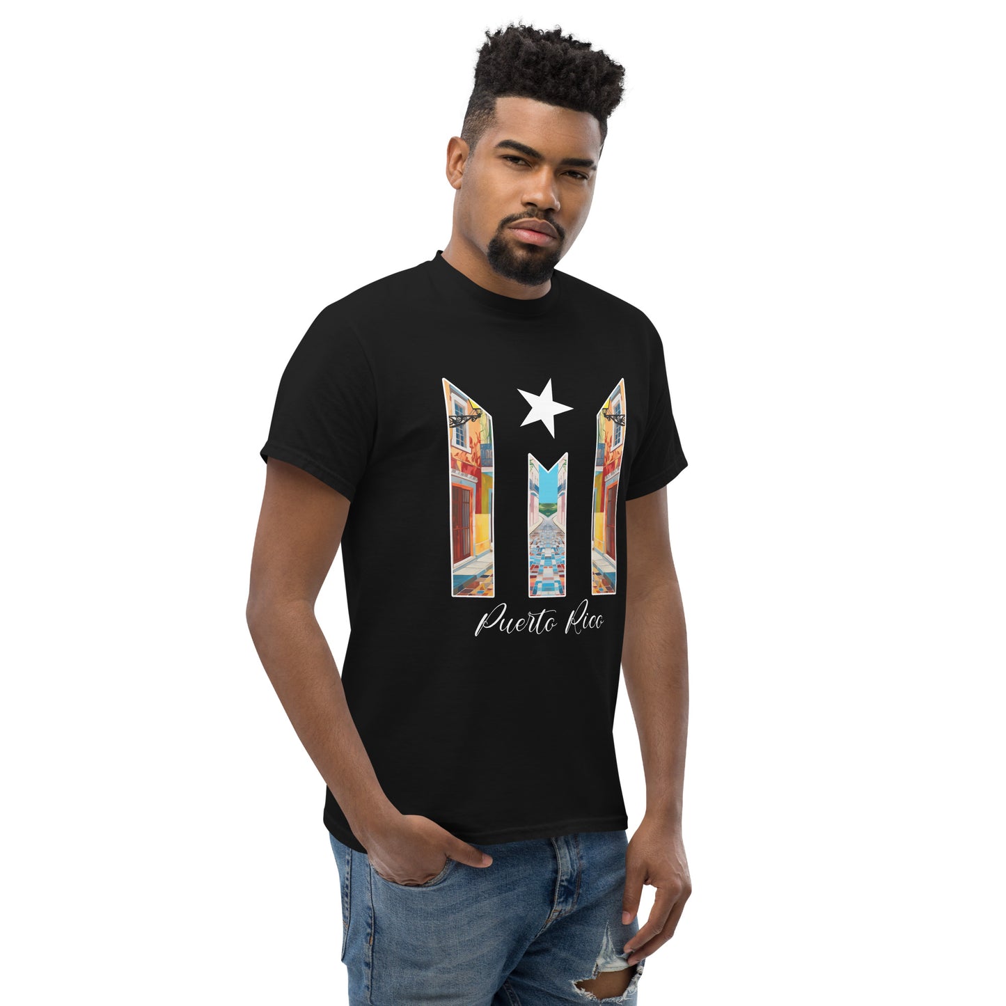 Puerto Rico Bandera Old San Juan Unisex classic tee