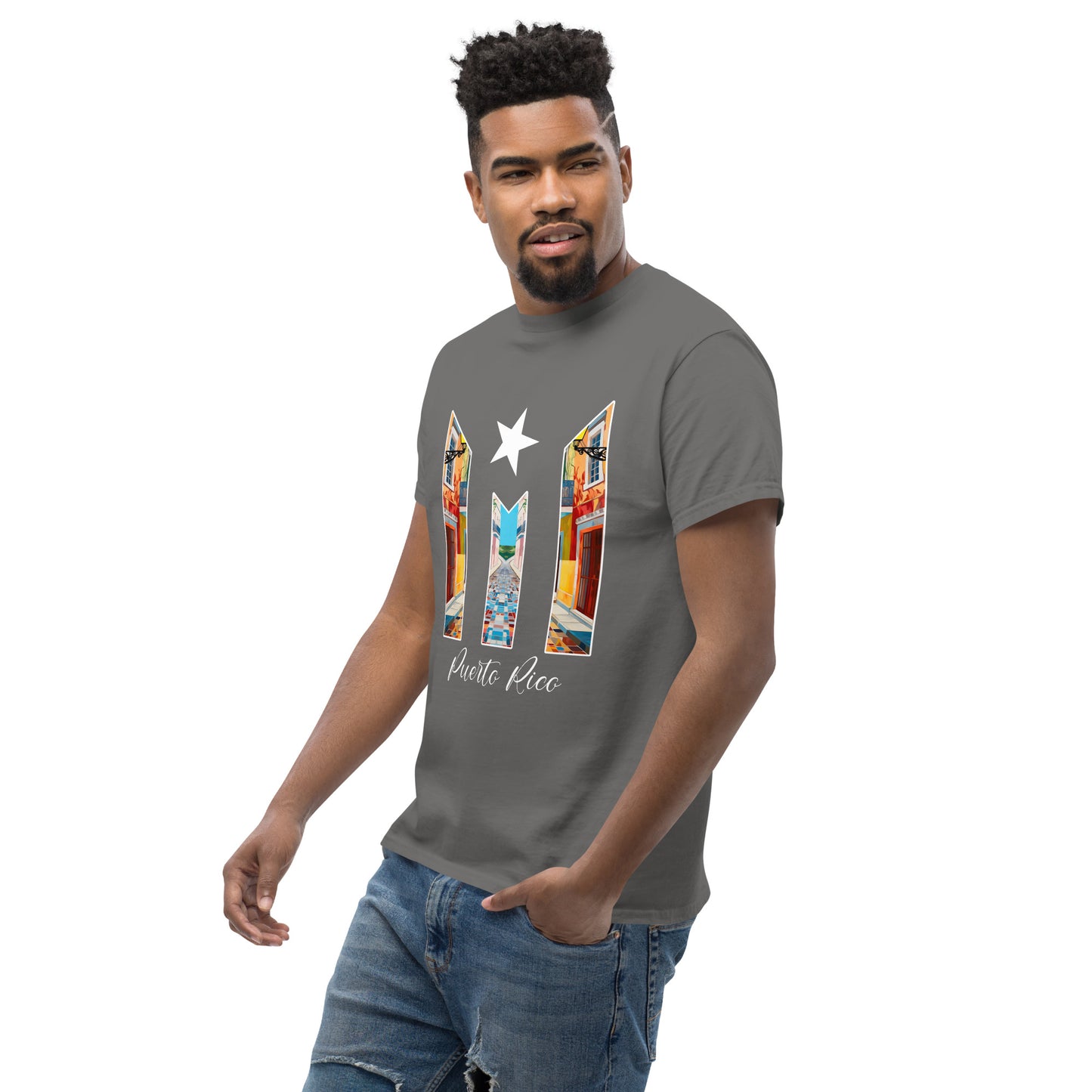 Puerto Rico Bandera Old San Juan Unisex classic tee