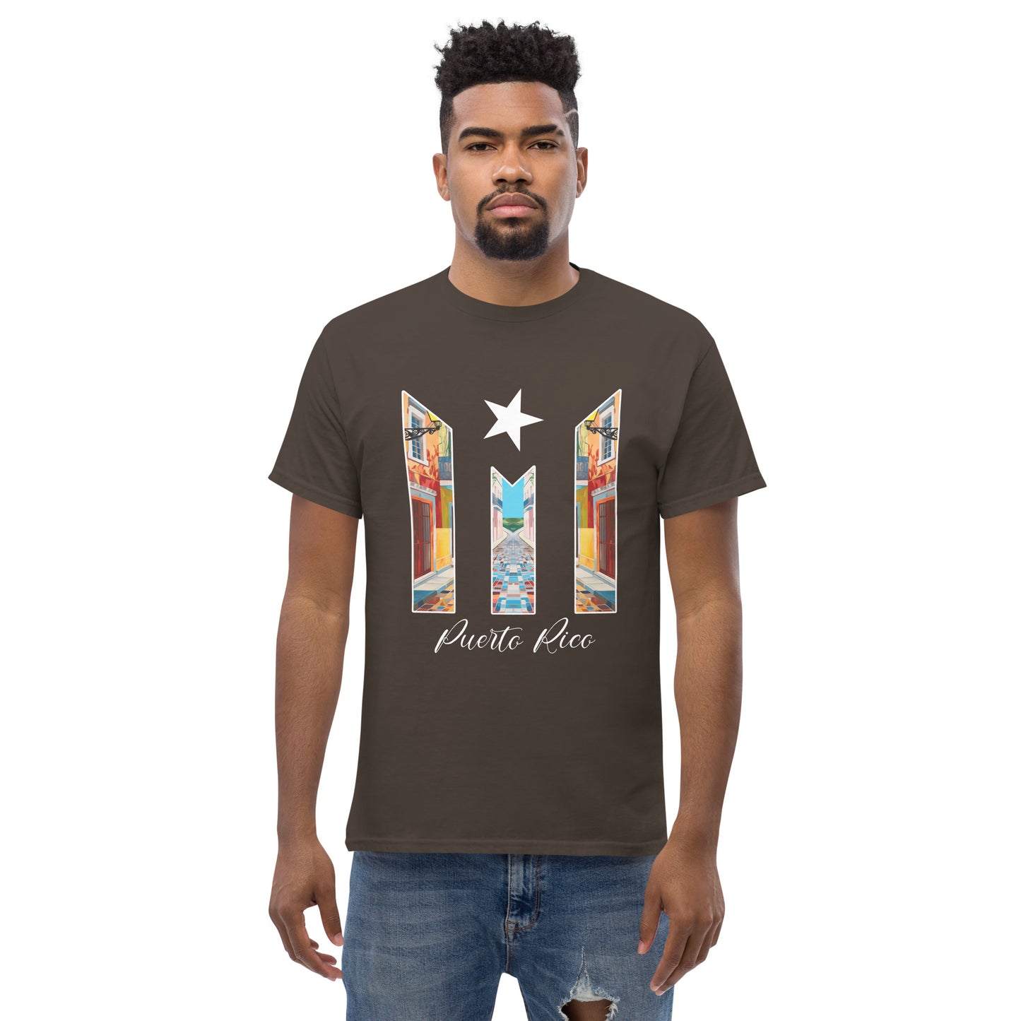 Puerto Rico Bandera Old San Juan Unisex classic tee
