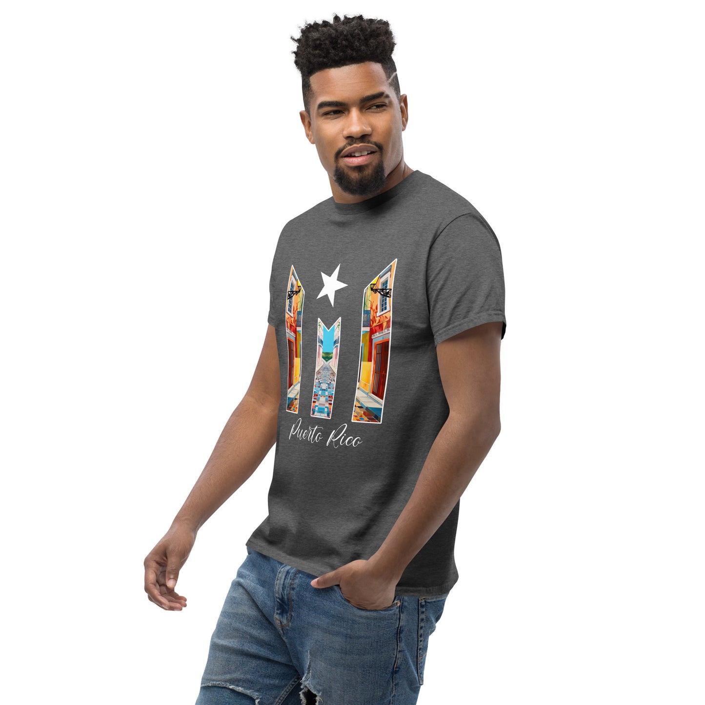 Puerto Rico Bandera Old San Juan Unisex classic tee