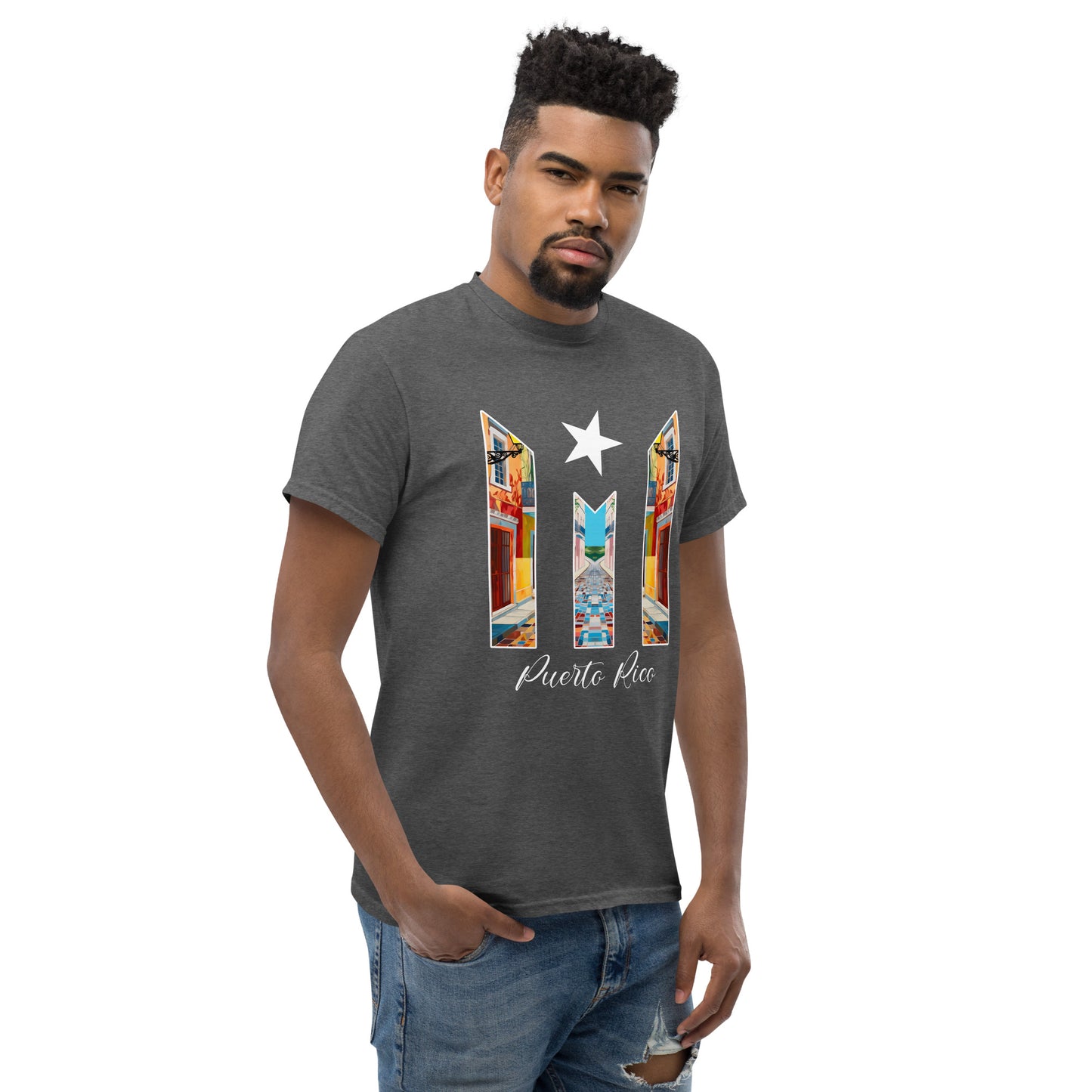 Puerto Rico Bandera Old San Juan Unisex classic tee