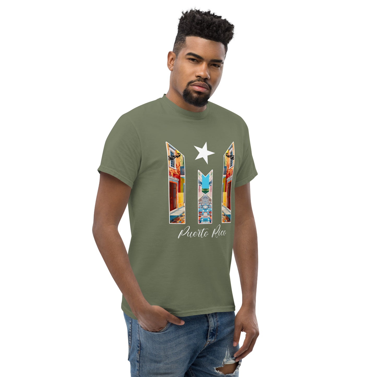Puerto Rico Bandera Old San Juan Unisex classic tee