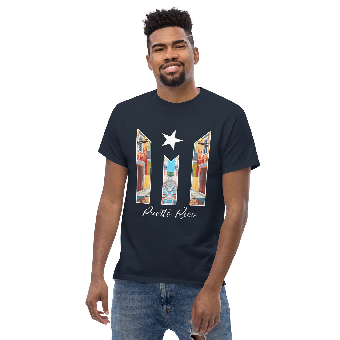 Puerto Rico Bandera Old San Juan Unisex classic tee