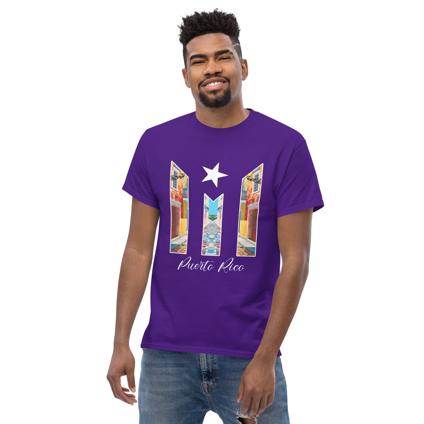 Puerto Rico Bandera Old San Juan Unisex classic tee