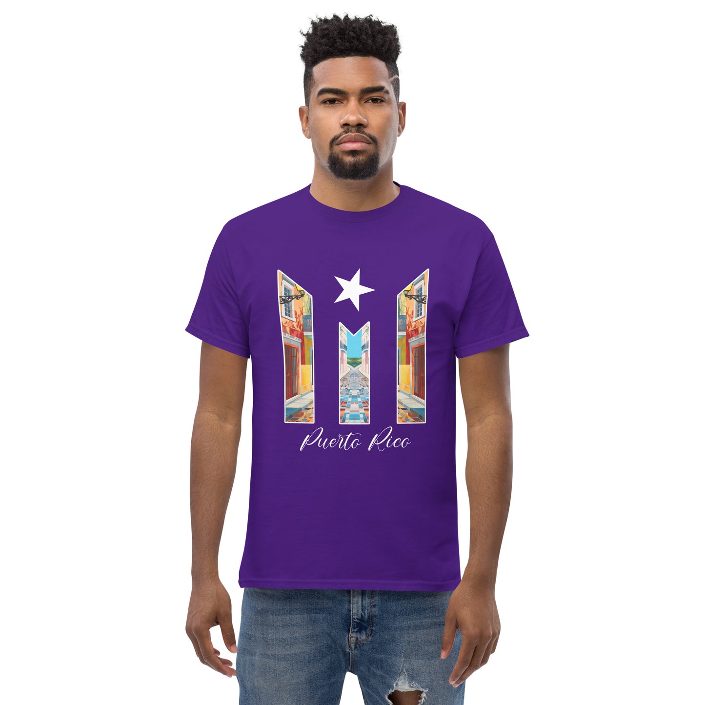 Puerto Rico Bandera Old San Juan Unisex classic tee