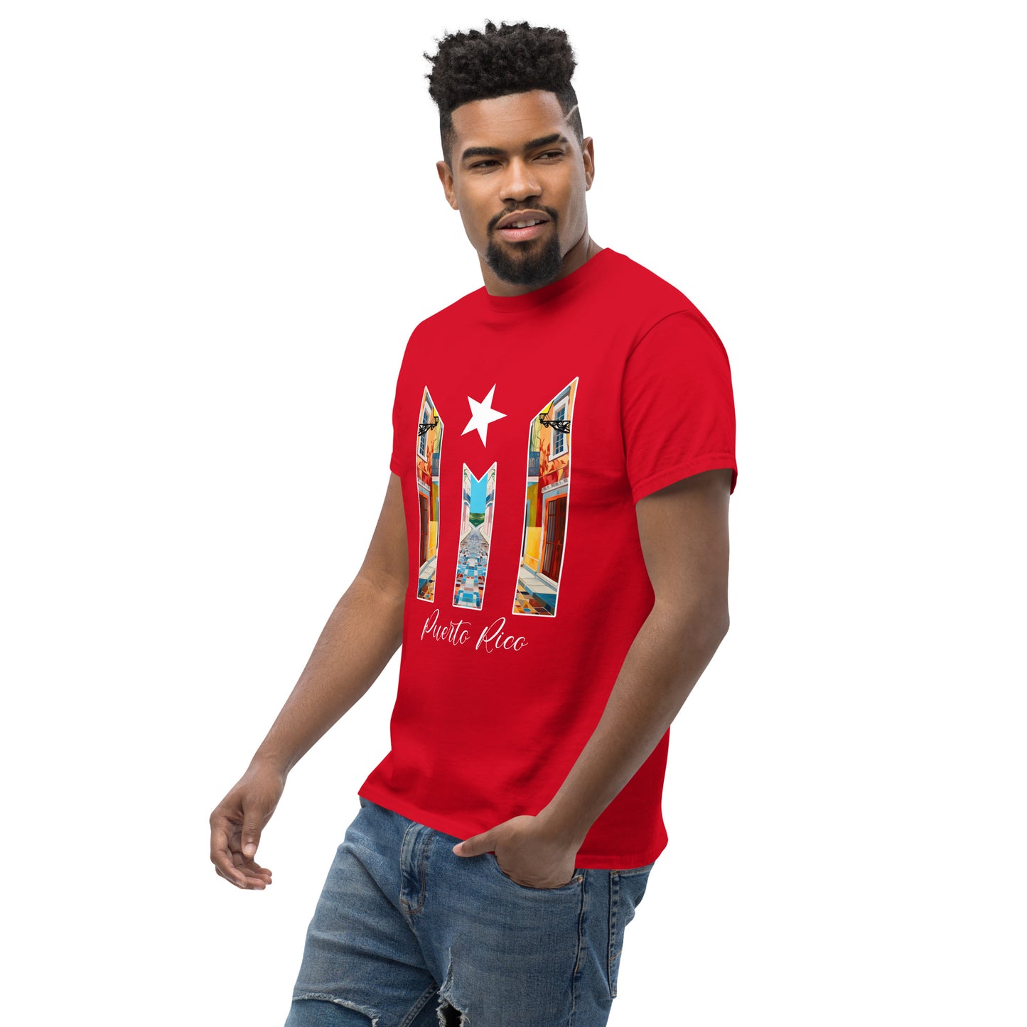 Puerto Rico Bandera Old San Juan Unisex classic tee