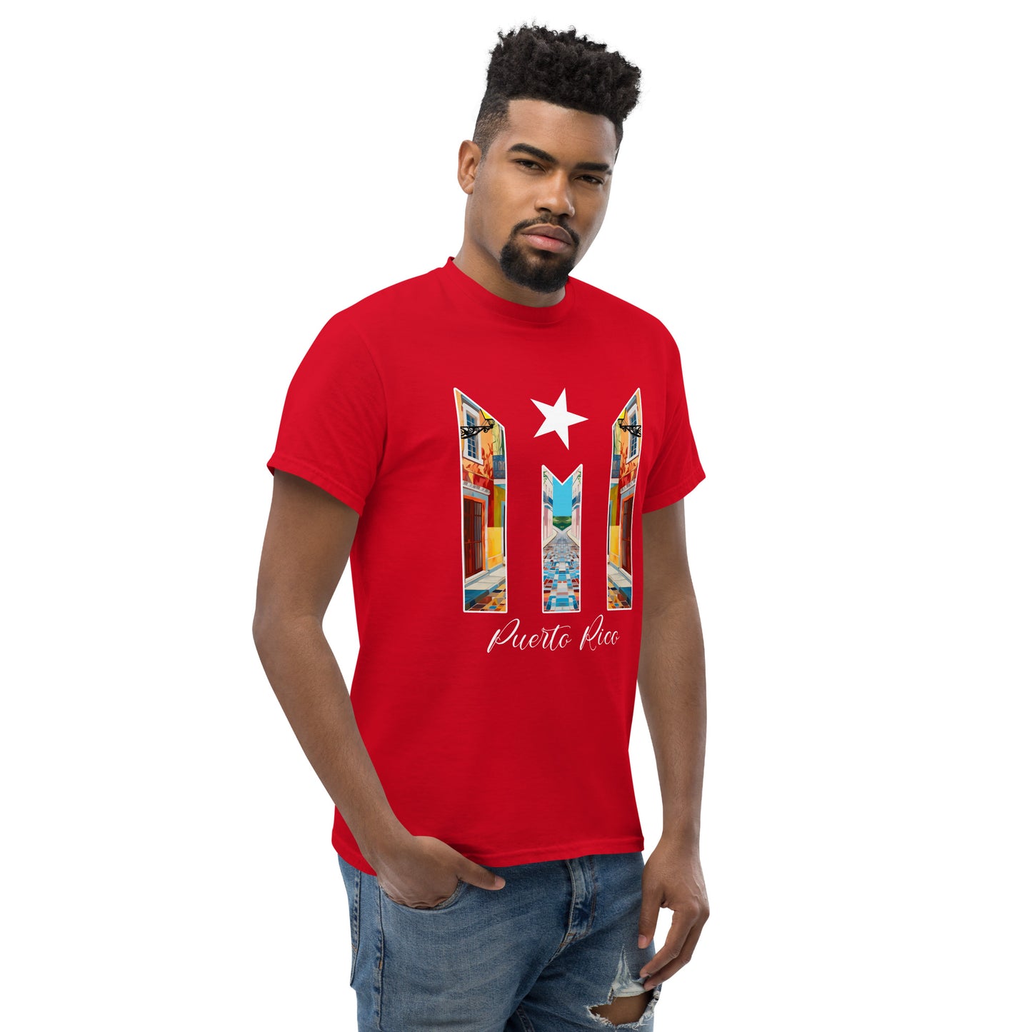 Puerto Rico Bandera Old San Juan Unisex classic tee