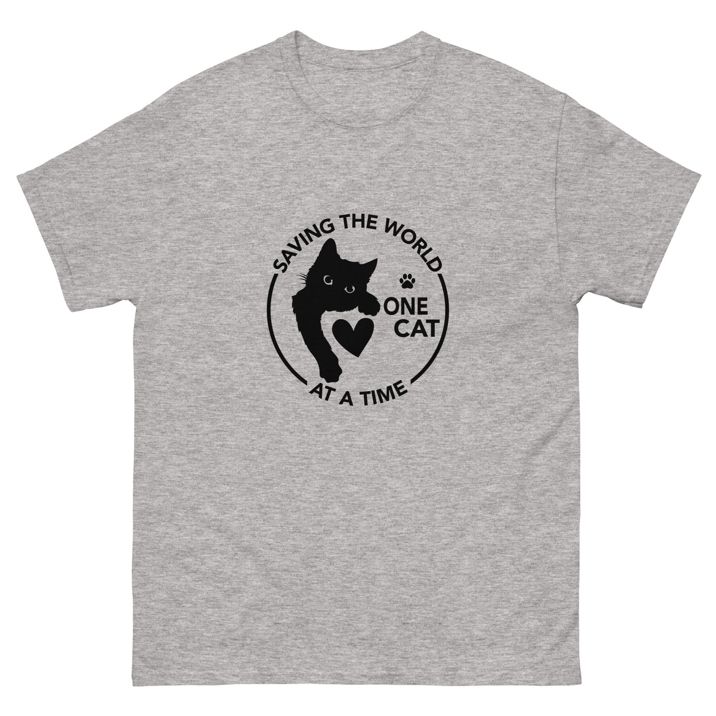 Saving the world one Cat at a time Unisex classic tee