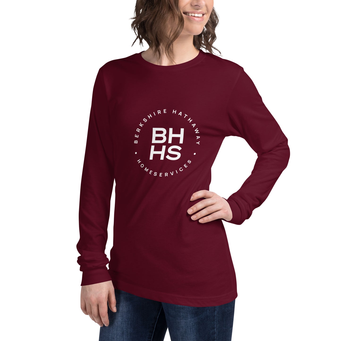 BHHS Unisex Long Sleeve Tee - White Logo