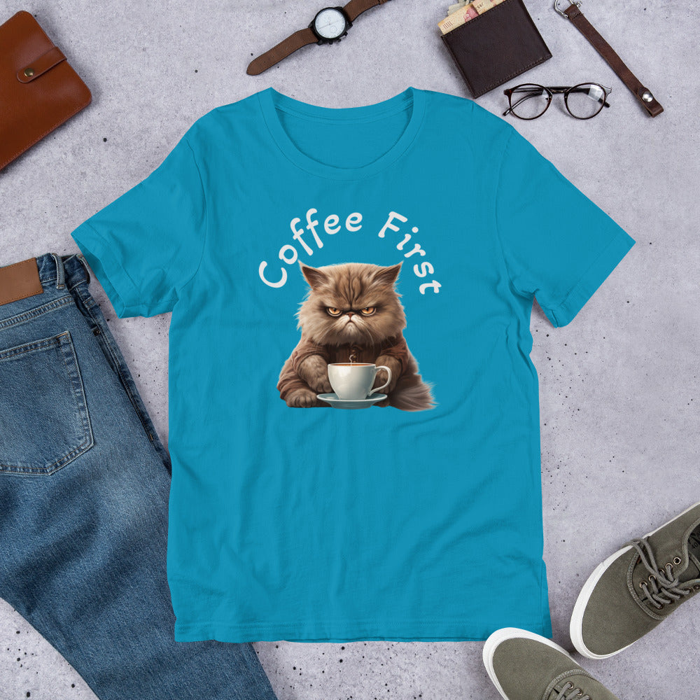 Coffee First Unisex t-shirt