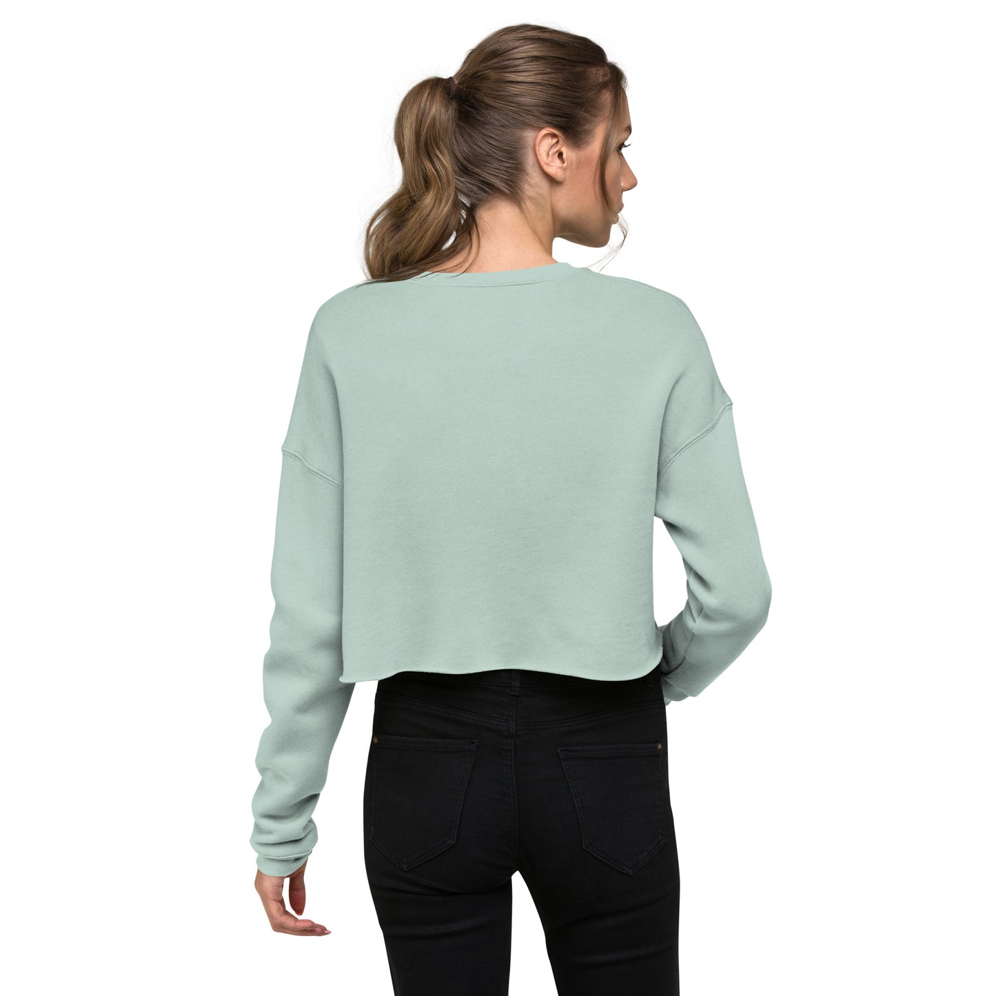 Rock Paper Scissors Razor Crop Sweatshirt