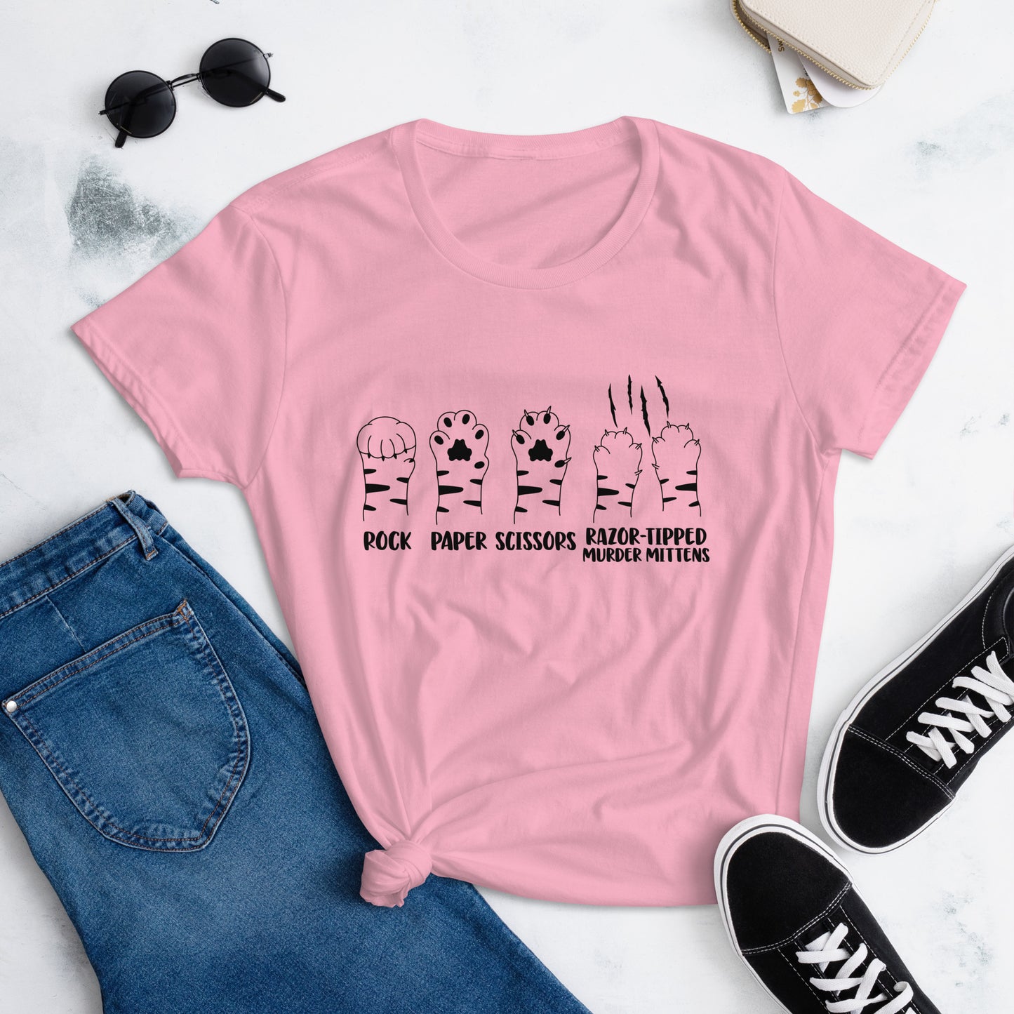 Rock Paper Scissors Razor Women's short sleeve t-shirt