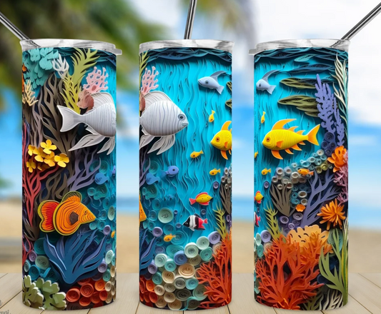 3D Fish Tumbler 20oz