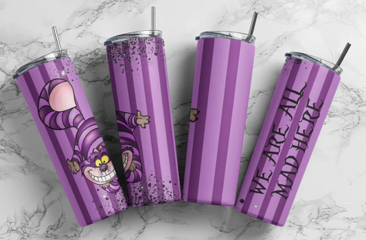 Cheshire Alice in Wonderland Tumbler 20oz