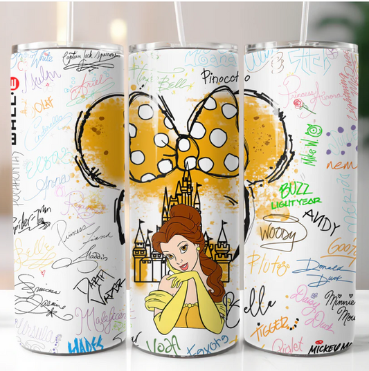 Belle Disney Princess Tumbler 20oz