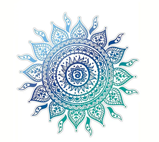 Blue Gradient Mandala Decal