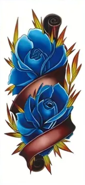 Blue Roses Tattoo