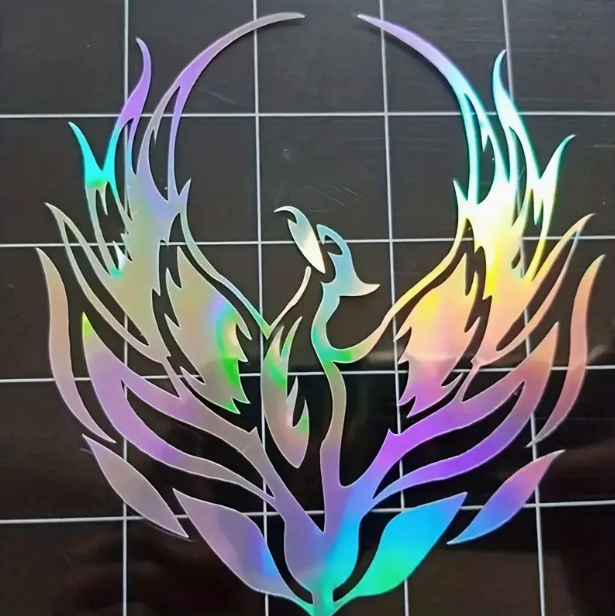 Laser Fire Phoenix Sticker/ Decal