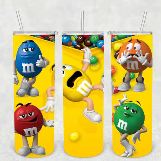 M&M Candy Tumbler 20oz