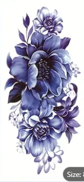 Purple Peonies Tattoo