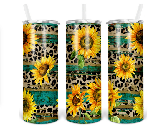 Rustic Sunflower Tumbler 20oz