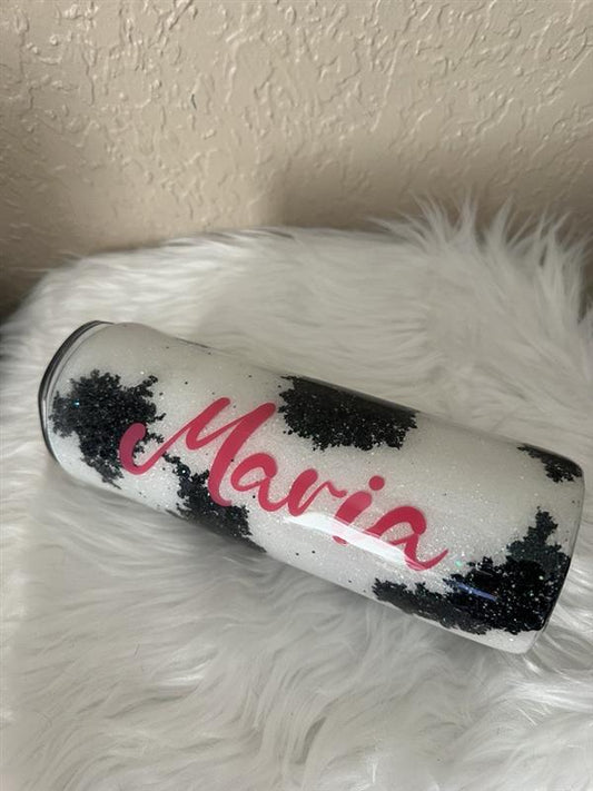Customizable Cow Hive Epoxy Tumbler 20oz