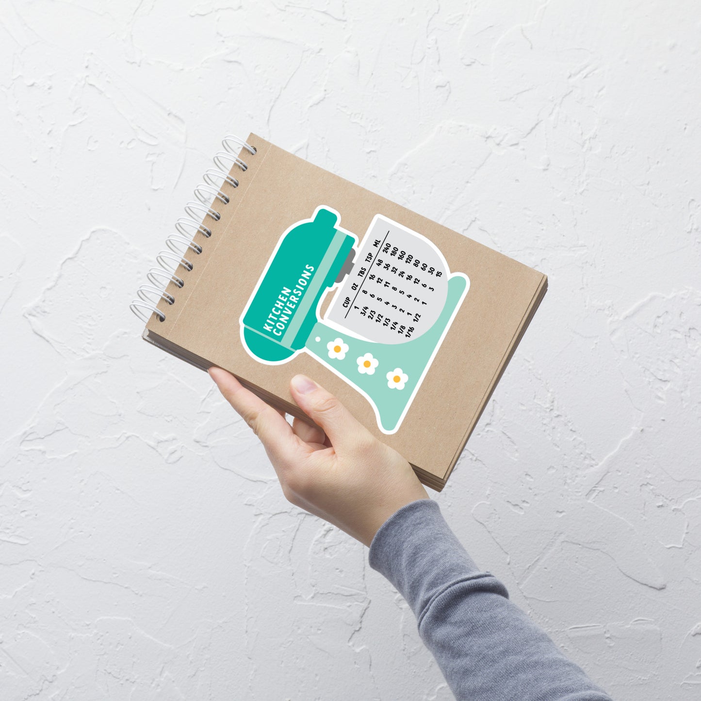 Measurements Cooking sticker