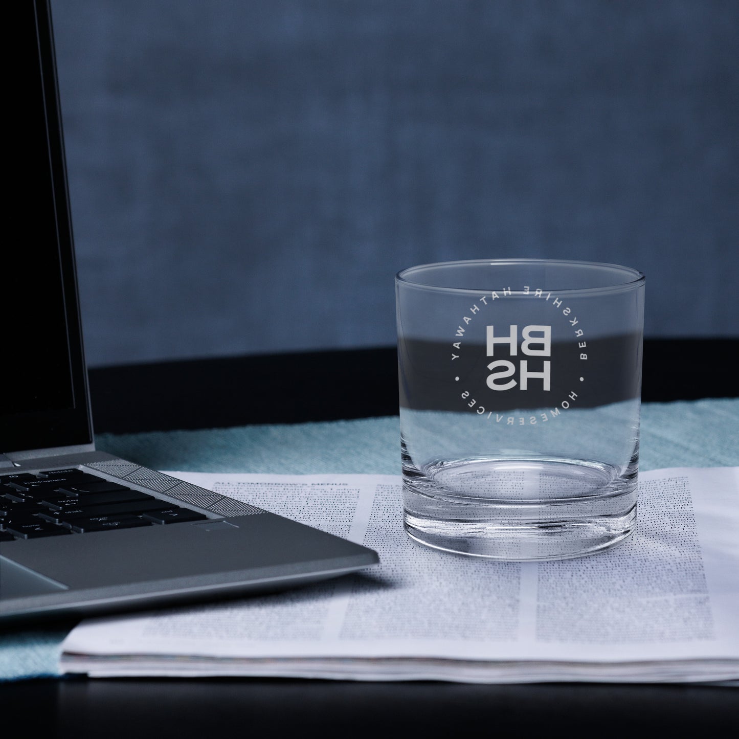 BBHS Whiskey Rocks glass - Black Logo