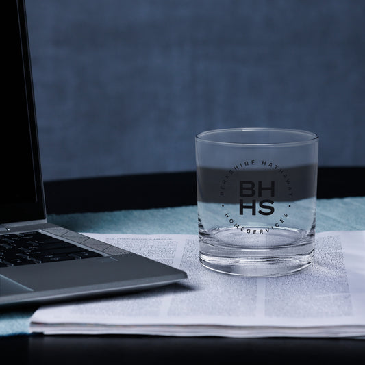 BBHS Whiskey Rocks glass - Black Logo
