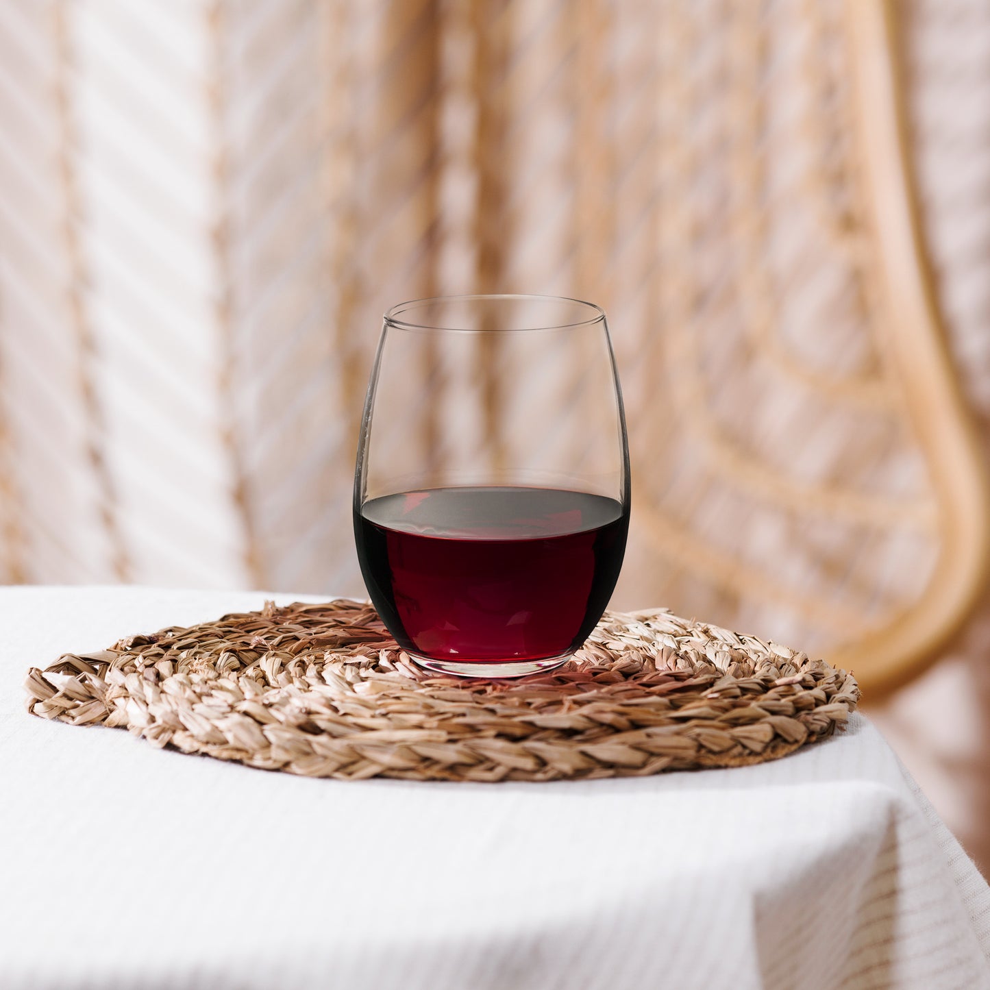 BHHS Wineglass for the Cabernet Drinker Stemless wine glass - white logo