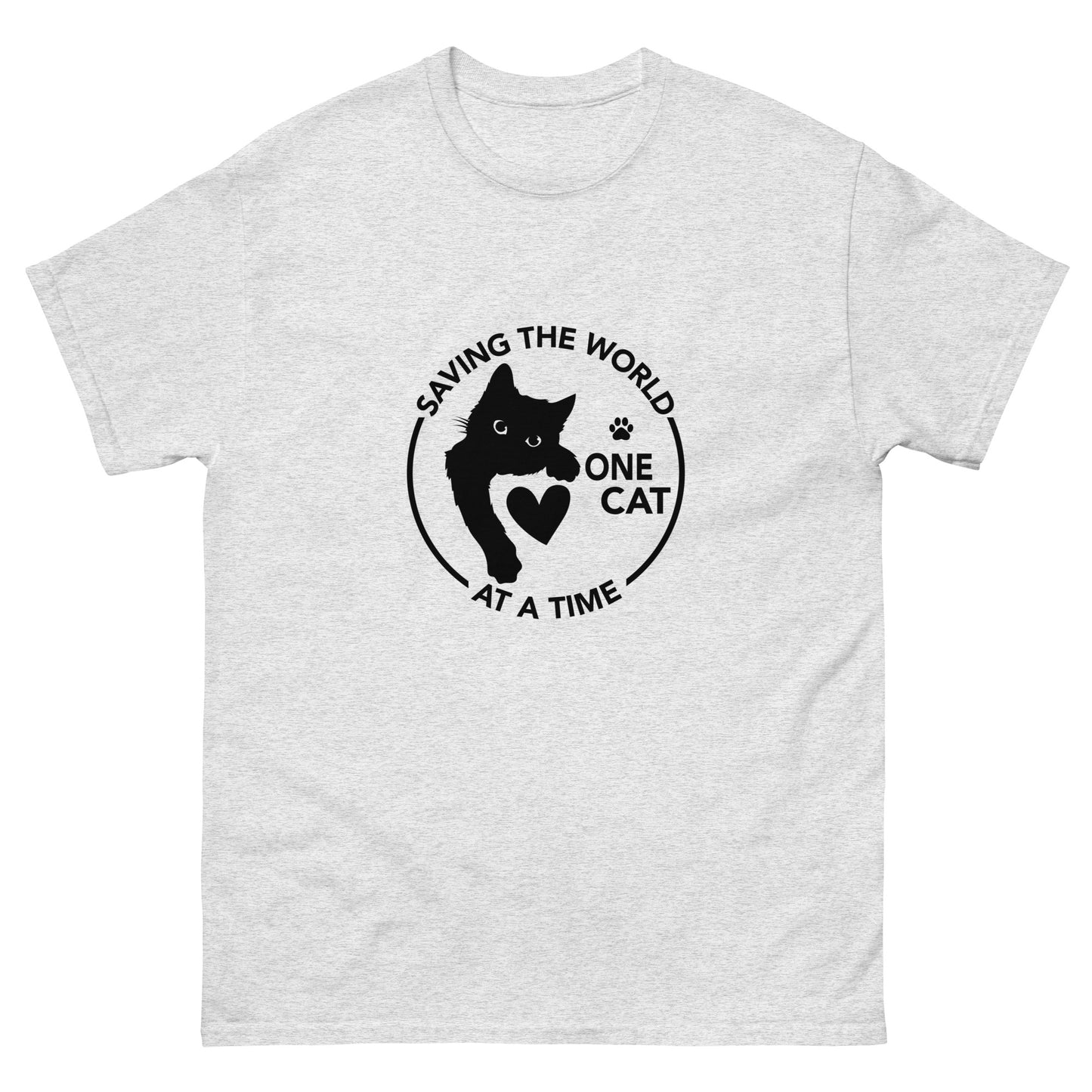 Saving the world one Cat at a time Unisex classic tee