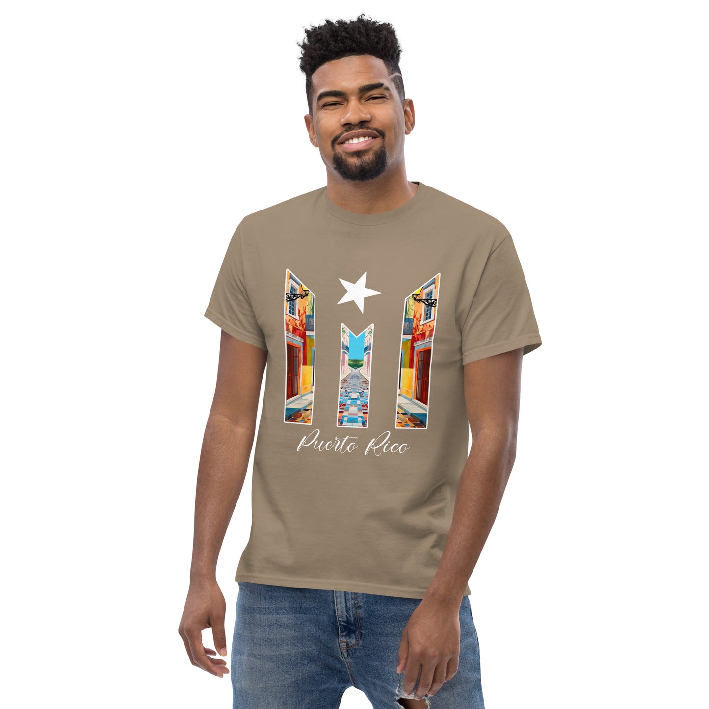 Puerto Rico Bandera Old San Juan Unisex classic tee