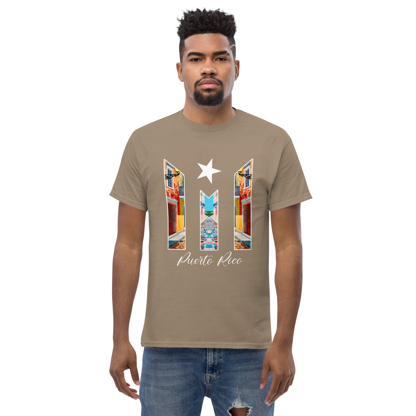 Puerto Rico Bandera Old San Juan Unisex classic tee