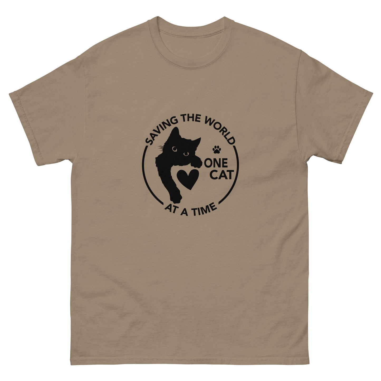 Saving the world one Cat at a time Unisex classic tee