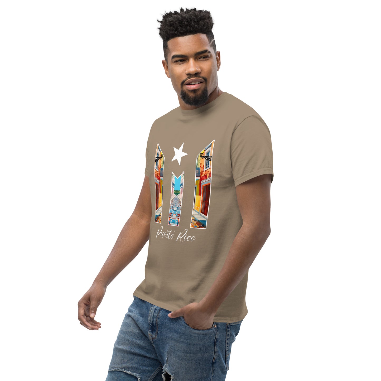 Puerto Rico Bandera Old San Juan Unisex classic tee