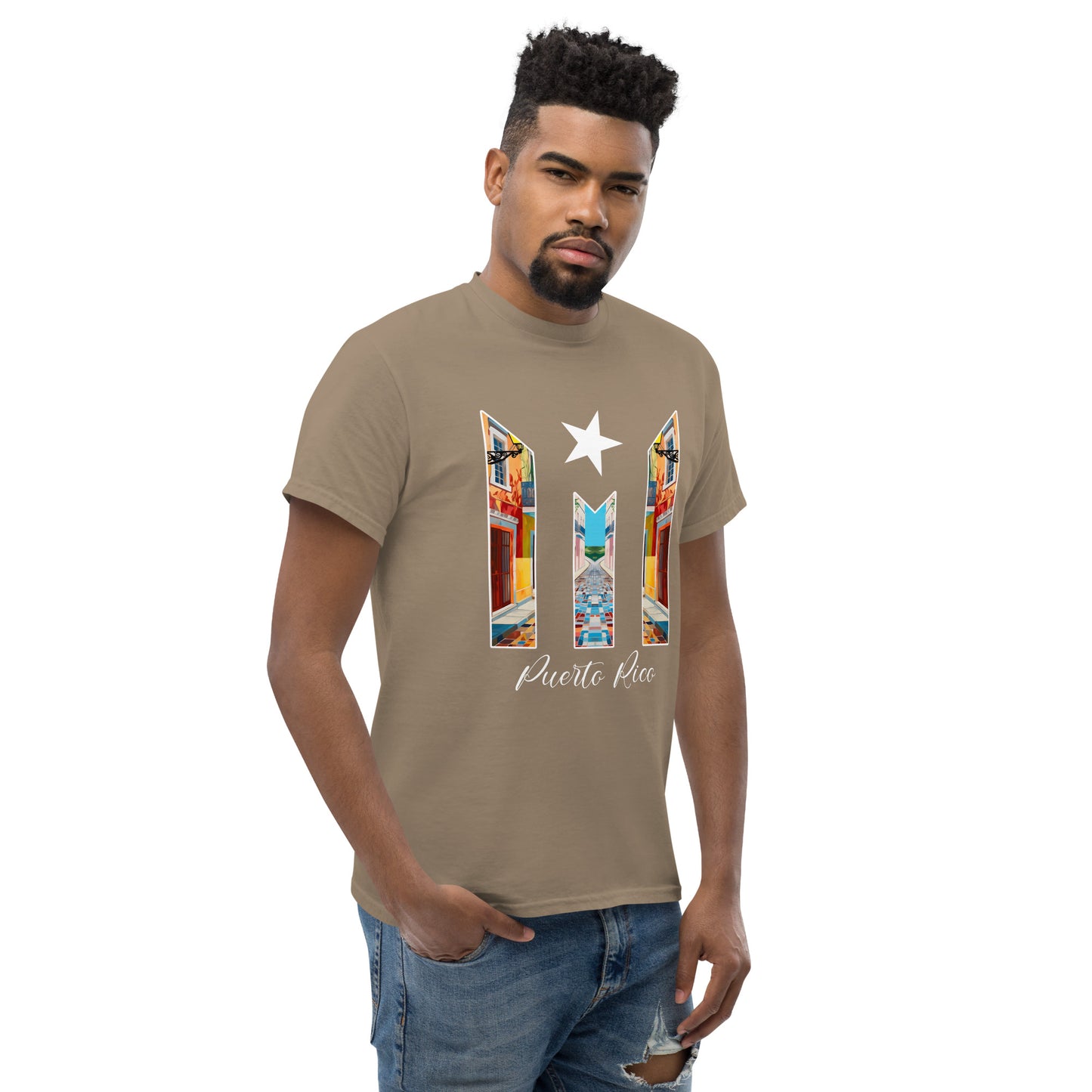 Puerto Rico Bandera Old San Juan Unisex classic tee