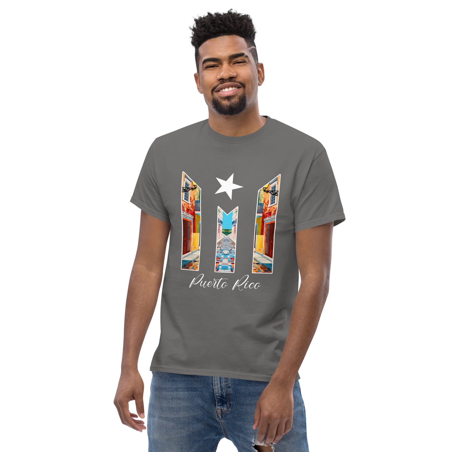Puerto Rico Bandera Old San Juan Unisex classic tee