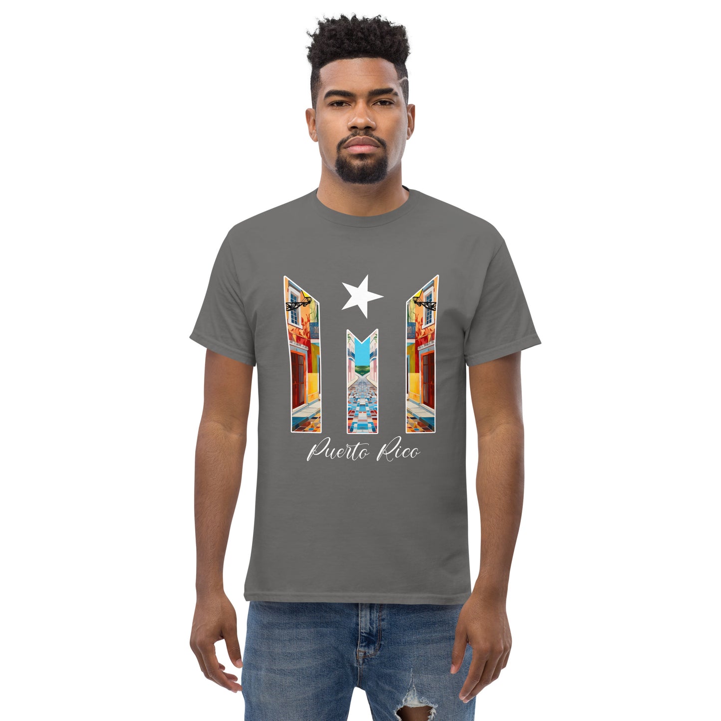 Puerto Rico Bandera Old San Juan Unisex classic tee