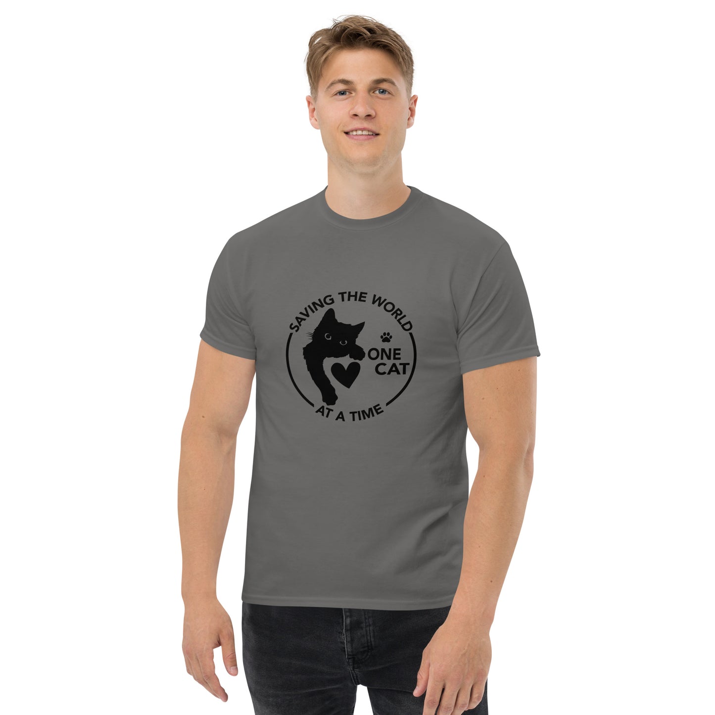 Saving the world one Cat at a time Unisex classic tee