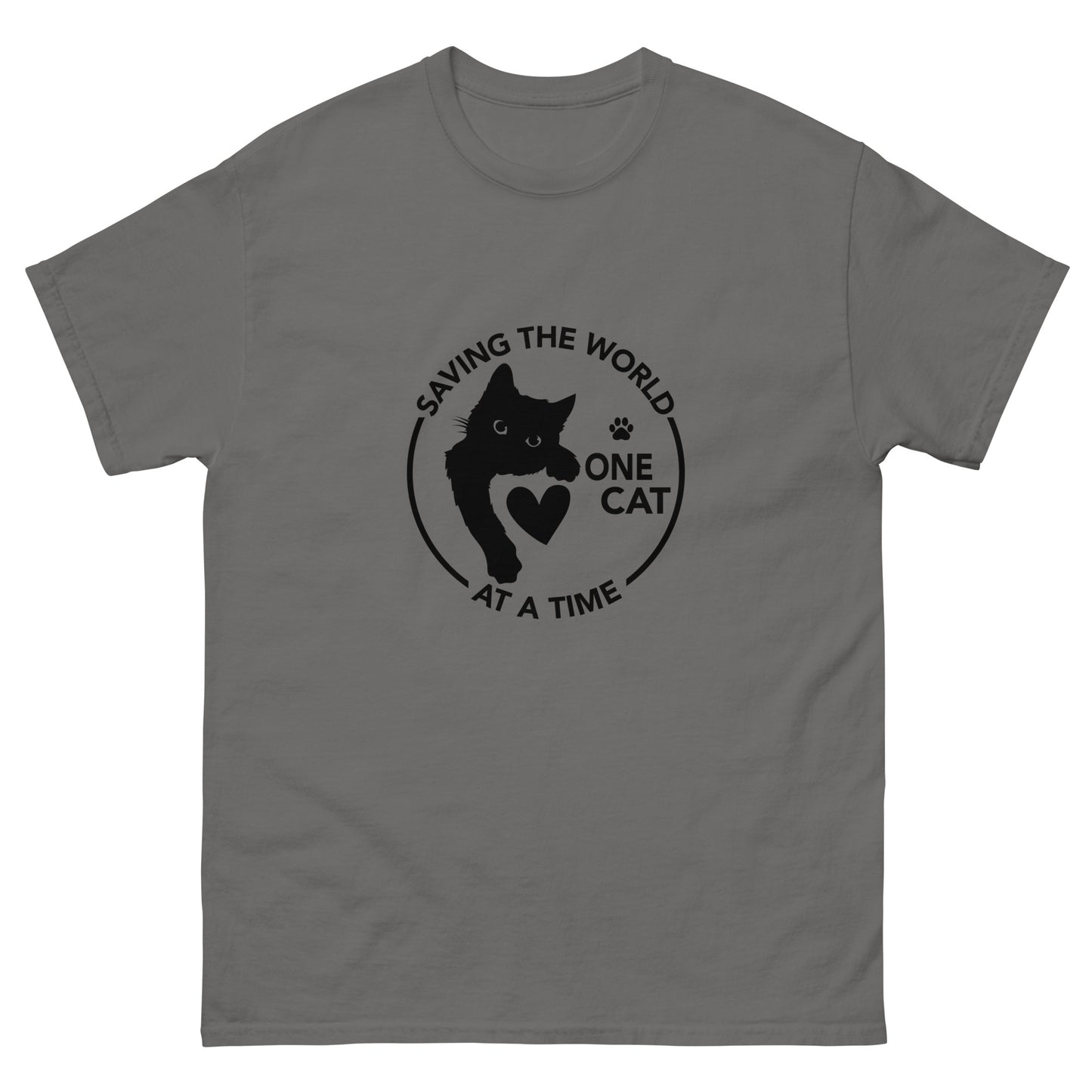 Saving the world one Cat at a time Unisex classic tee