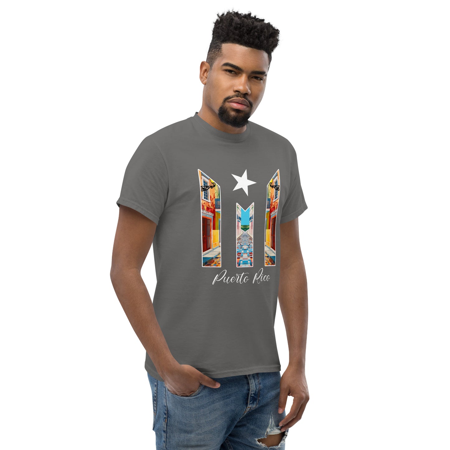Puerto Rico Bandera Old San Juan Unisex classic tee