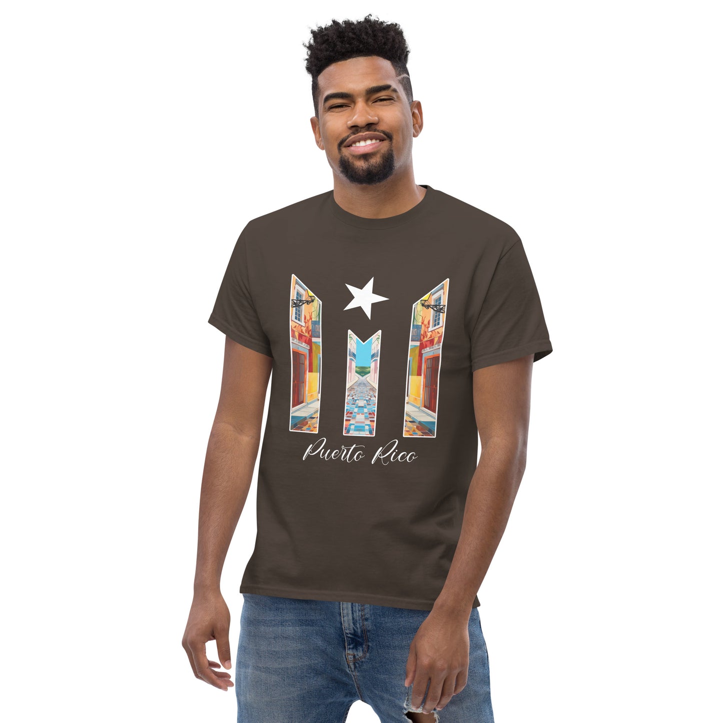 Puerto Rico Bandera Old San Juan Unisex classic tee