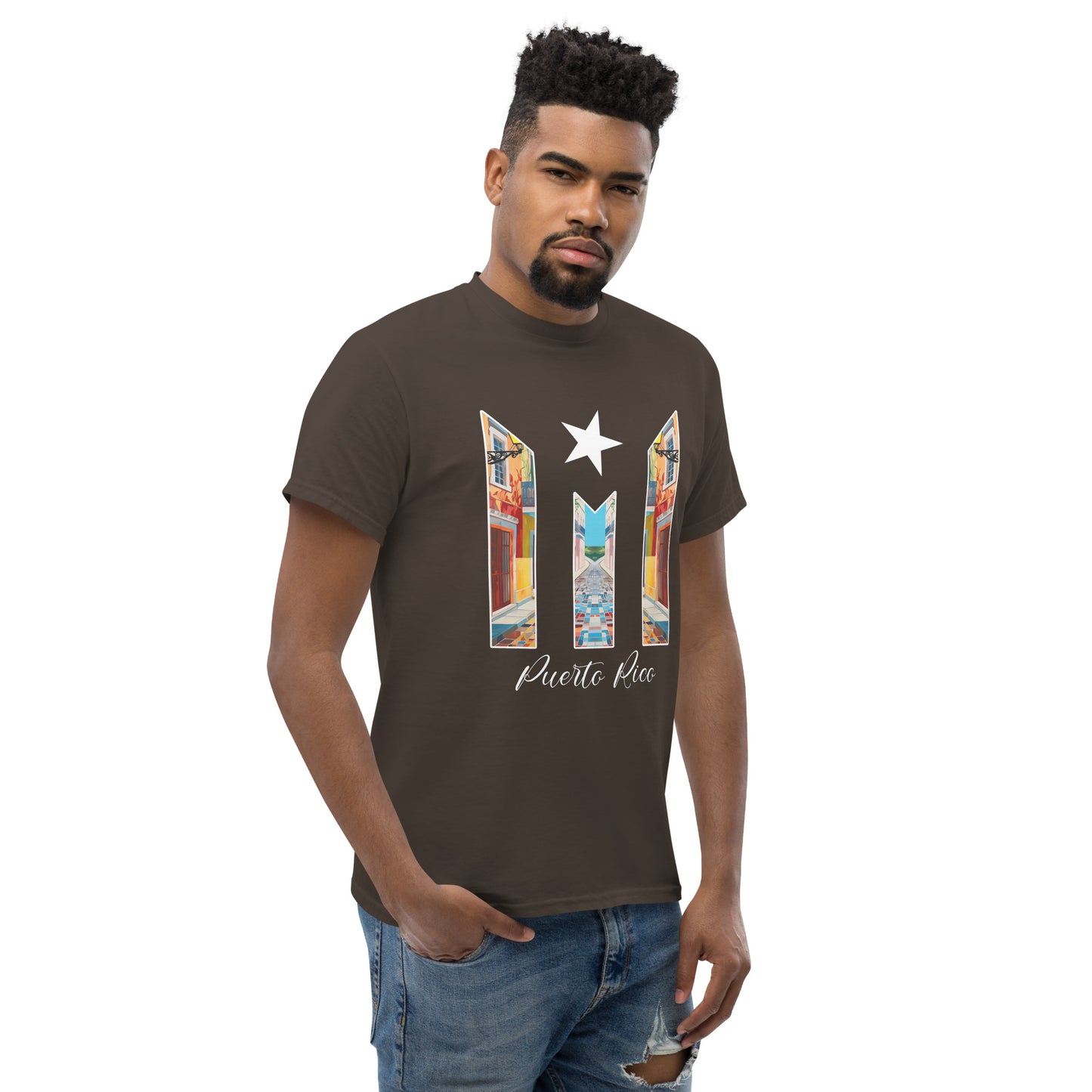 Puerto Rico Bandera Old San Juan Unisex classic tee