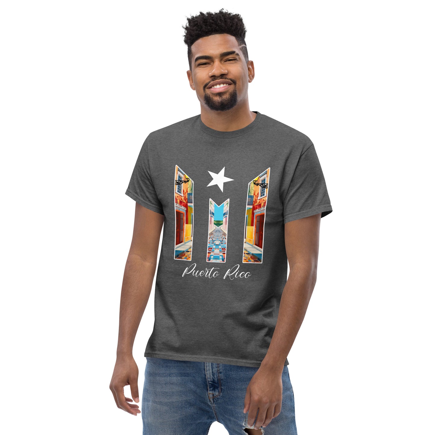 Puerto Rico Bandera Old San Juan Unisex classic tee